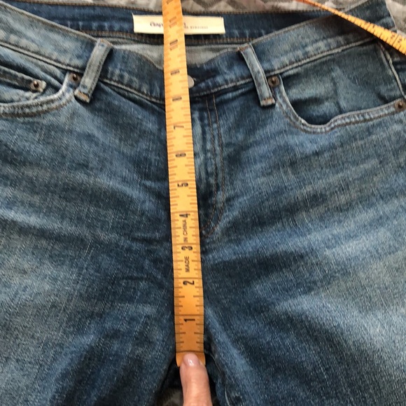 Gap Real Straight 29 short/ ankle/ crop 99 % cotton 1% spandex/ elastane - Picture 10 of 11